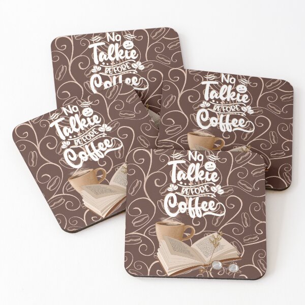 Item preview, No Talkie Before Coffee designed and sold by TidyKitchenInc.