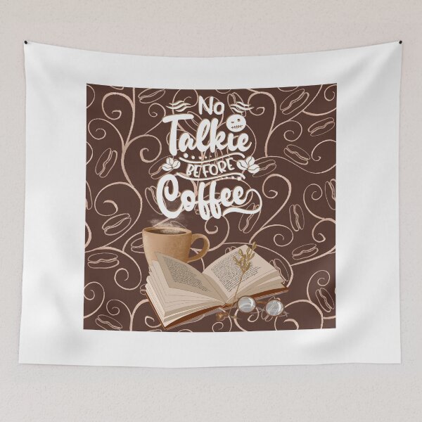 Item preview, No Talkie Before Coffee designed and sold by TidyKitchenInc.