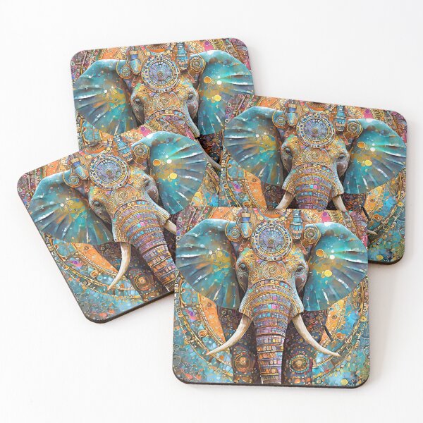 Item preview, Psychedelic Elephants designed and sold by drawbey.