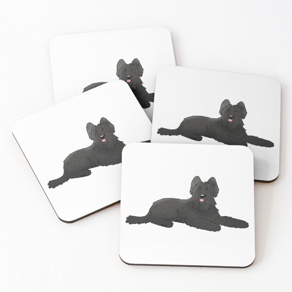 Item preview, Black briard dog designed and sold by Yaragold.