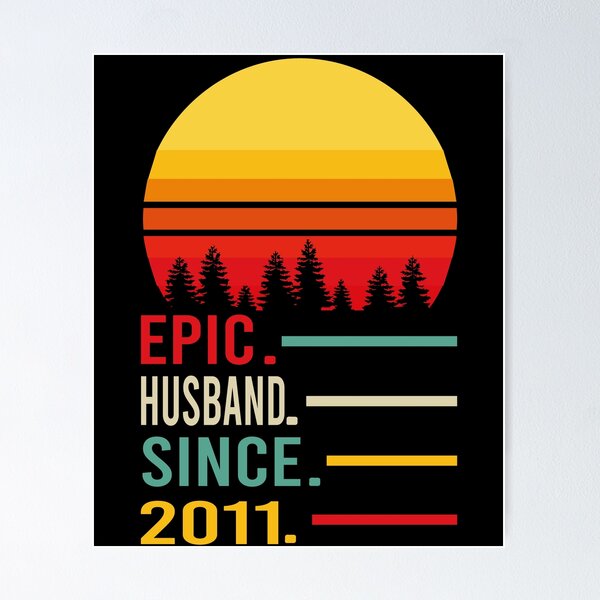 Item preview, Epic Husband Since 2011 Vintage designed and sold by Red-Gifts.