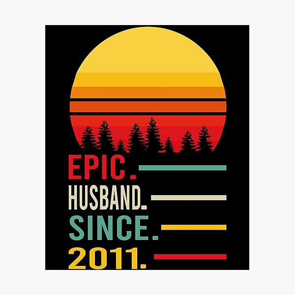 Item preview, Epic Husband Since 2011 Vintage designed and sold by Red-Gifts.