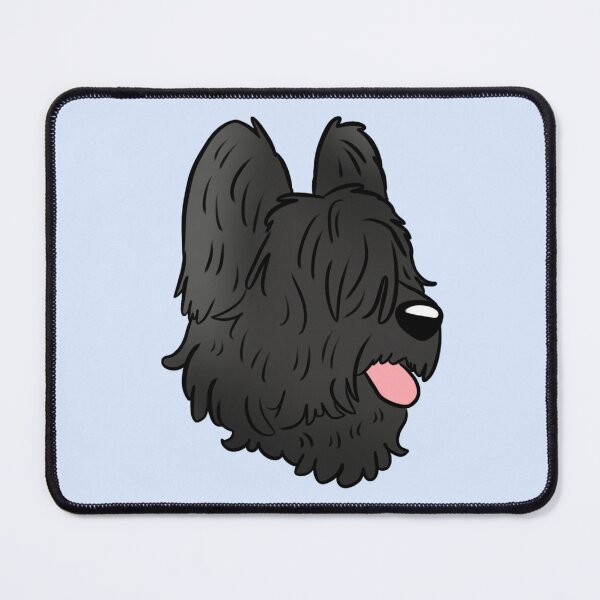 Item preview, Black briard dog face designed and sold by Yaragold.