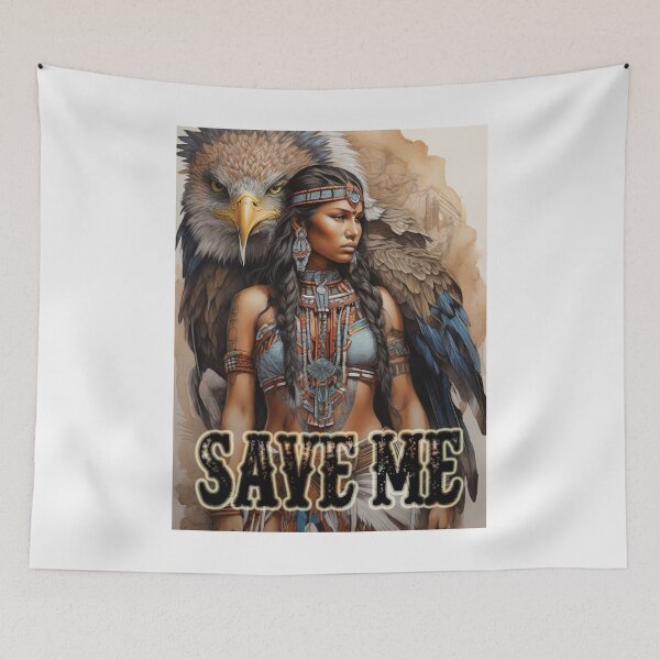 Item preview, Save Me; Indian, America; designed and sold by StickerApe.