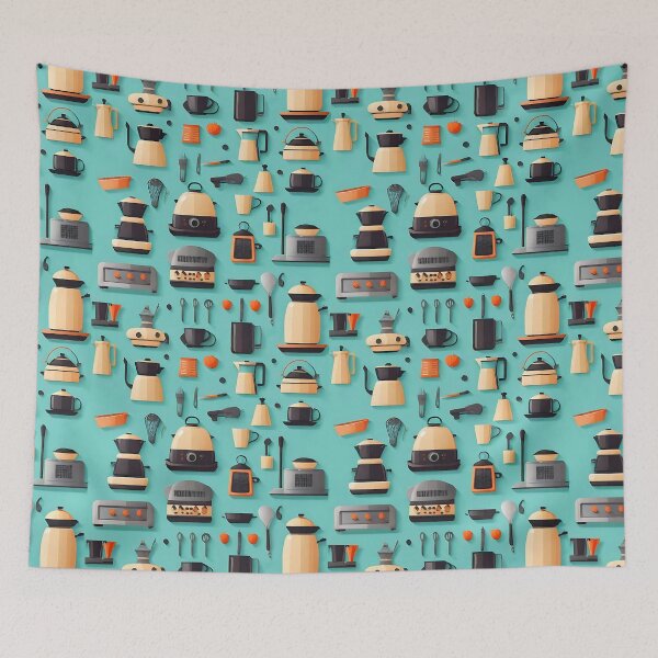 Item preview, Kitchen appliances pattern designed and sold by Working-Woman.