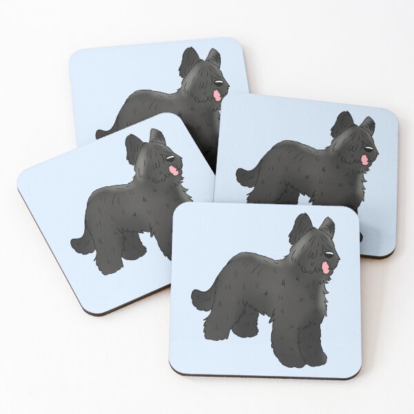 Item preview, Black briard dog designed and sold by Yaragold.