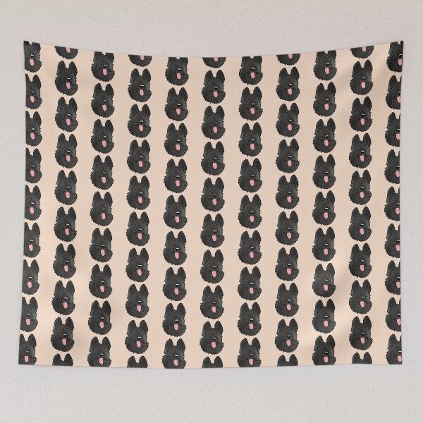 Item preview, Black briard dog face designed and sold by Yaragold.