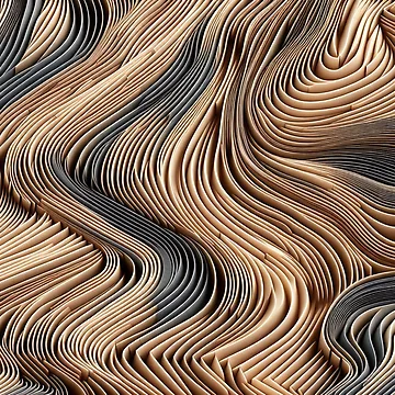 Artwork thumbnail, Layered Harmony: Texturized Paper Pattern by Rui Fernandes