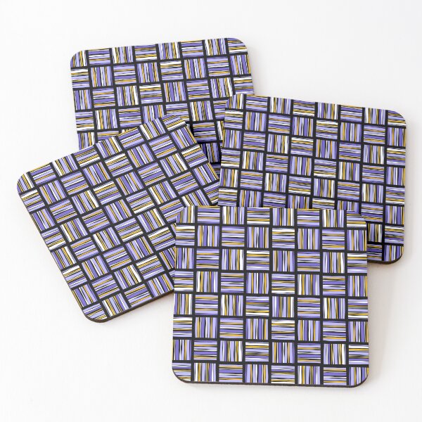 Item preview, Wavy Basketweave in Purple designed and sold by Squilla Design Studio.