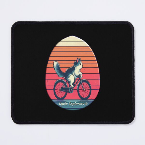 Item preview, Easter Egg Cycling Cat designed and sold by cycleexplorers.