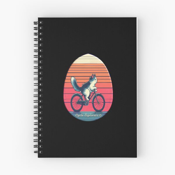 Item preview, Easter Egg Cycling Cat designed and sold by cycleexplorers.