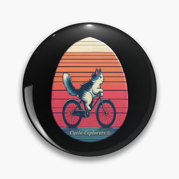 Item preview, Easter Egg Cycling Cat designed and sold by cycleexplorers.