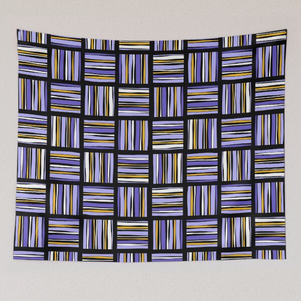 Item preview, Wavy Basketweave in Purple designed and sold by Squilla Design Studio.