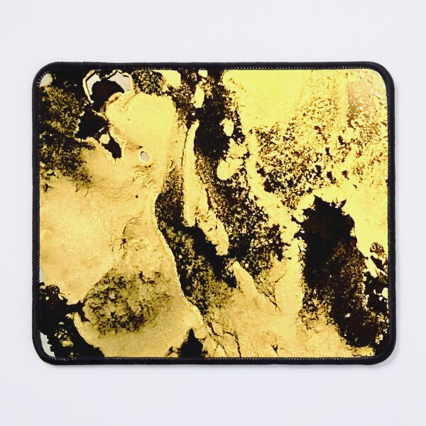 Item preview, Gold black pour paint design designed and sold by Aroeldesigns.