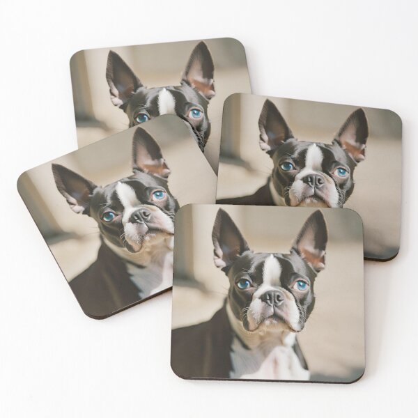 Item preview, Blue-Eyed Boston Terrier  designed and sold by CharmStudio.