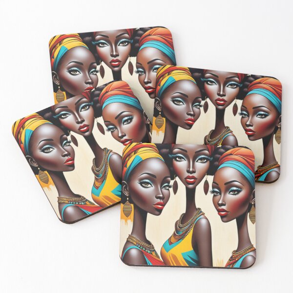 Item preview, Radiant African Beauty: Capturing the Essence of Three Women designed and sold by AdesignTEE.