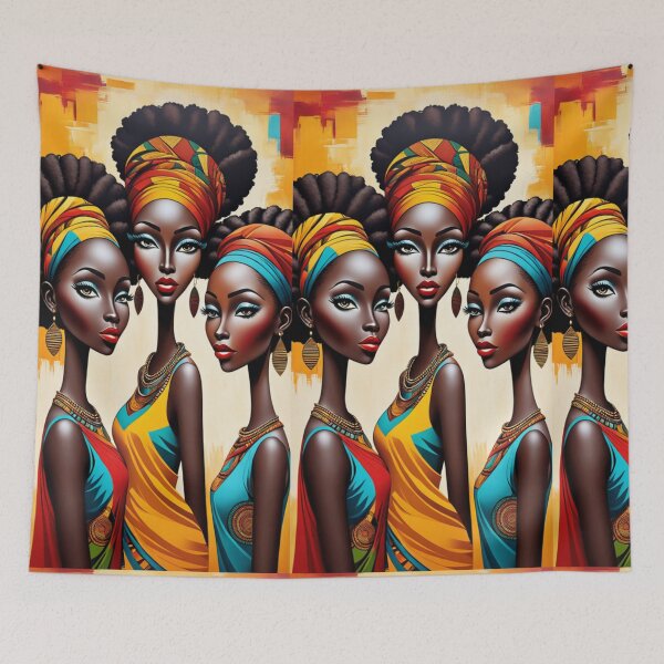 Item preview, Radiant African Beauty: Capturing the Essence of Three Women designed and sold by AdesignTEE.