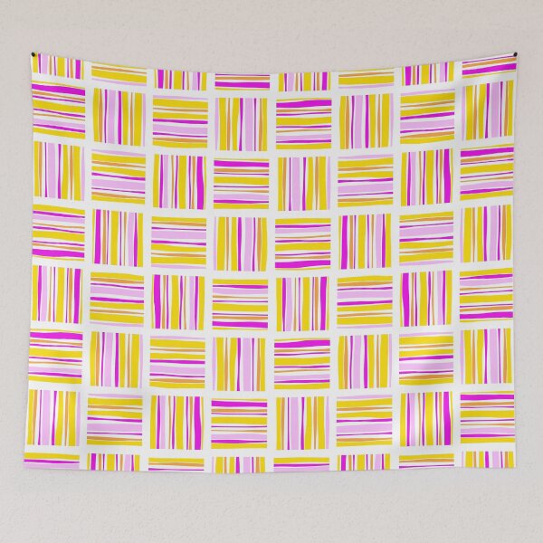 Item preview, Wavy Basketweave in Shocking Pink designed and sold by Squilla Design Studio.