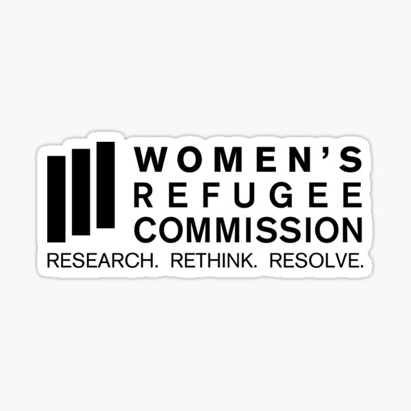 Women's Refugee Commission Black Logo Sticker