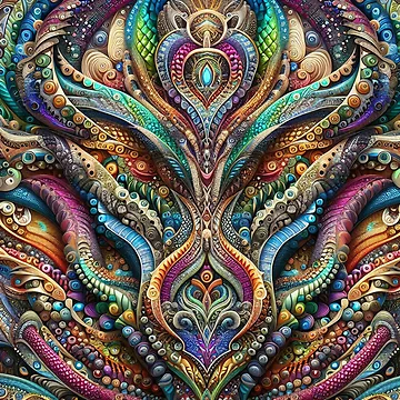 Artwork thumbnail, Dimensional Textures: Layered Skin Pattern by Rui Fernandes