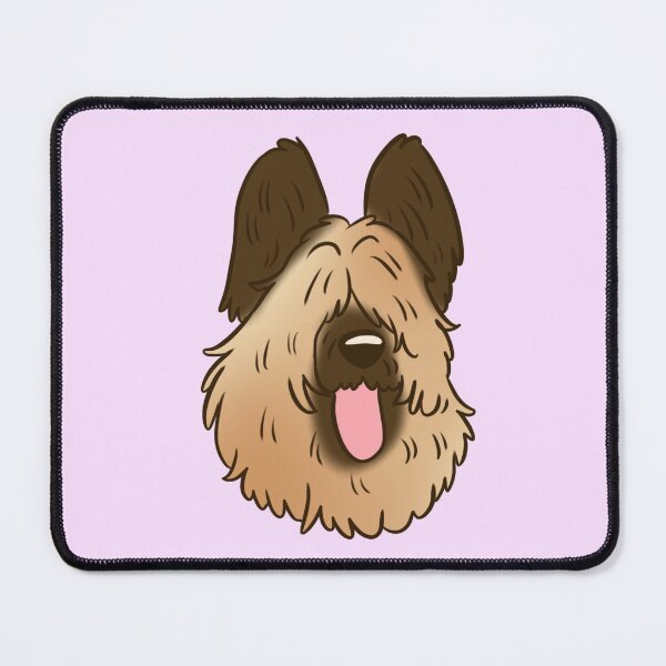 Item preview, Briard dog face designed and sold by Yaragold.