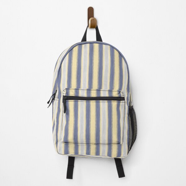 Item preview, Artsy Stripe coordinate with artsy leaf cornflower blue gray and yellos designed and sold by Sharilea.