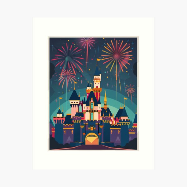 Item preview, Fireworks over the Castle designed and sold by lostinpixels.