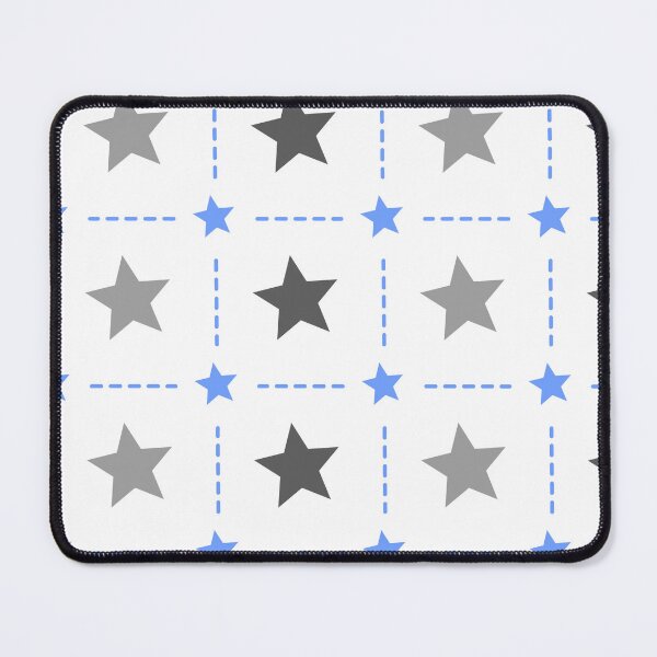 Item preview, Grey & Blue Stars Grid Lattice Forever Seamless Pattern designed and sold by Alchemy-A-La-G.