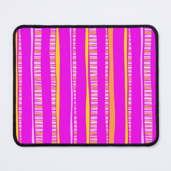 Item preview, Wavy Meta Stripe in Shocking Pink designed and sold by Squilla Design Studio.