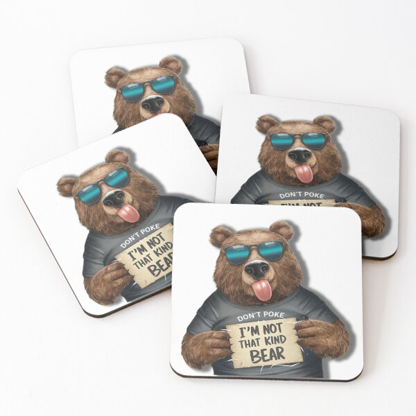 Item preview, Dont poke the bear funny graphic  designed and sold by Lunaawga.
