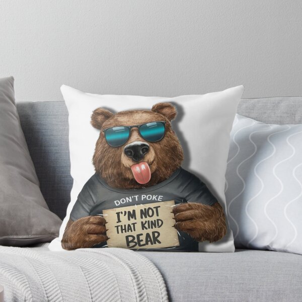 Item preview, Dont poke the bear funny graphic  designed and sold by Lunaawga.