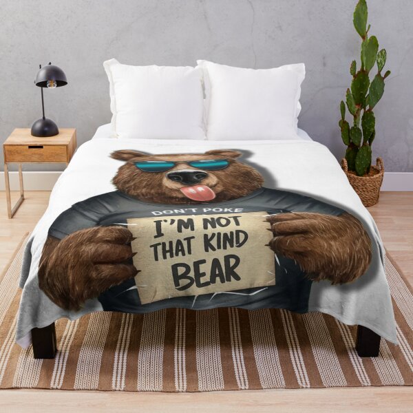 Item preview, Dont poke the bear funny graphic designed and sold by Lunaawga.