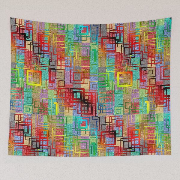 Item preview, Colorful spectrum rainbow cubes geometrical  designed and sold by Bukhisz.