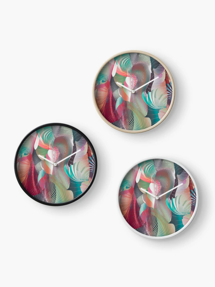 Thumbnail 3 of 4, Clock, Ethereal Sublimation Pattern designed and sold by Printtplus.