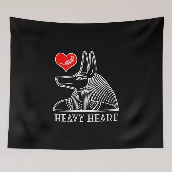 Item preview, ANUBIS. HEAVY HEART. BLACK BACKGROUND. designed and sold by 5hertz.