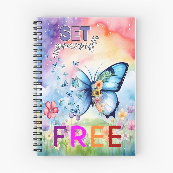 Item preview, Butterfly Motivational Quote Set Yourself Free: Embrace Change and Soar designed and sold by MysticOzzy.