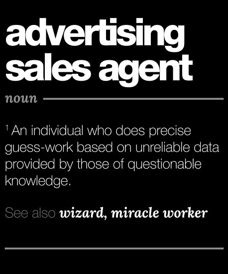 advertising-sales-agent-definition-gift-funny-job-quote-tee-poster