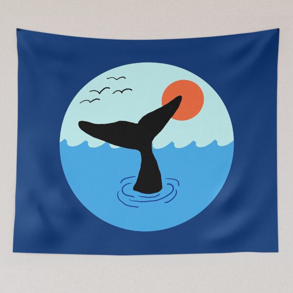 Item preview, Whale Tail Silhouette in the Ocean designed and sold by CoastalCaptures.