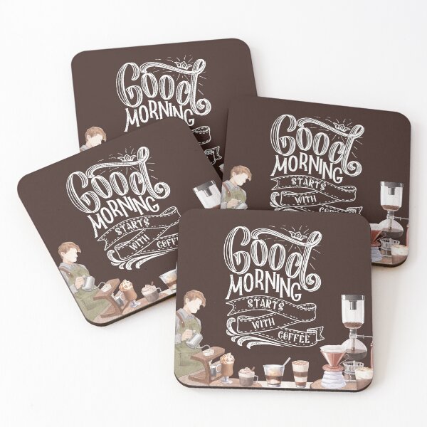 Item preview, Good Morning Starts with Coffee! designed and sold by TidyKitchenInc.
