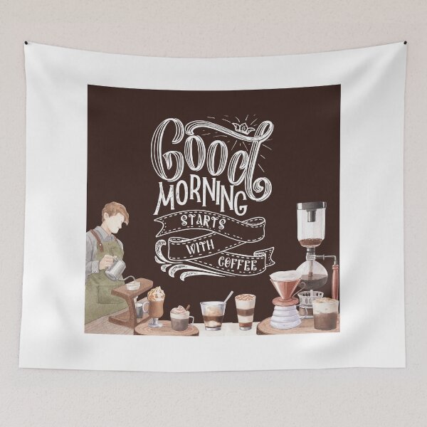 Item preview, Good Morning Starts with Coffee! designed and sold by TidyKitchenInc.