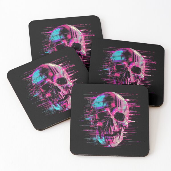 Item preview, Glitching skull designed and sold by GlitchGrotesque.