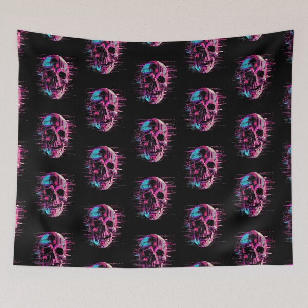 Item preview, Glitching skull designed and sold by GlitchGrotesque.