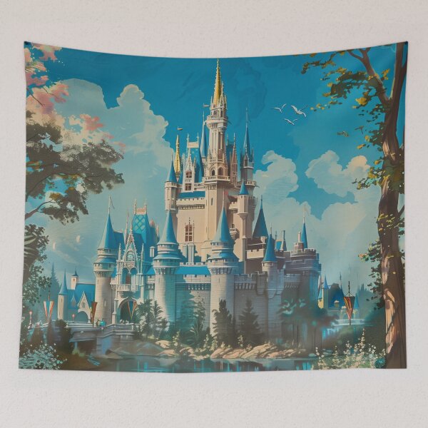 Item preview, Vintage Fairytale Castle designed and sold by lostinpixels.
