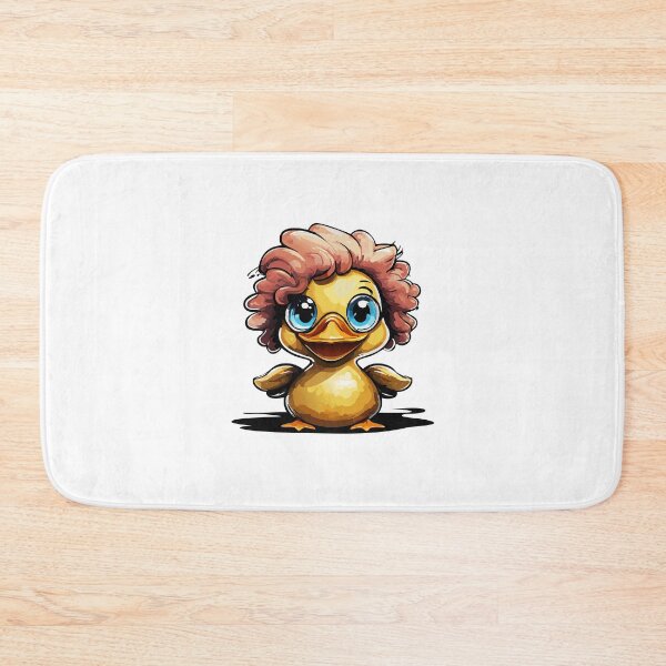Item preview, Rubber Ducky Cool Pink Hair designed and sold by ArtPuffen.