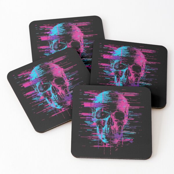 Item preview, Glitching skull designed and sold by GlitchGrotesque.