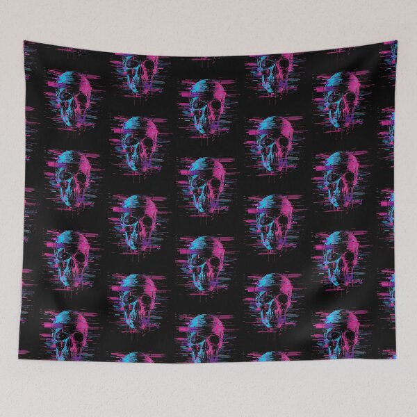 Item preview, Glitching skull designed and sold by GlitchGrotesque.