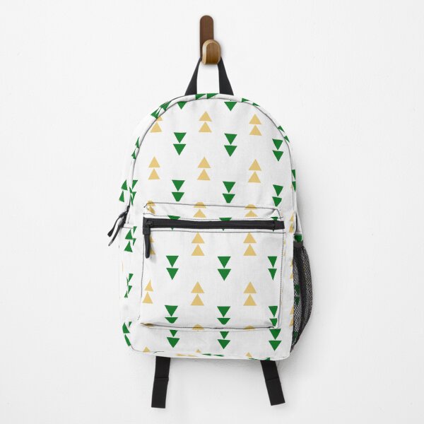 Item preview, Green & Gold Triangle Arrows White Seamless Prolific Pattern designed and sold by Alchemy-A-La-G.