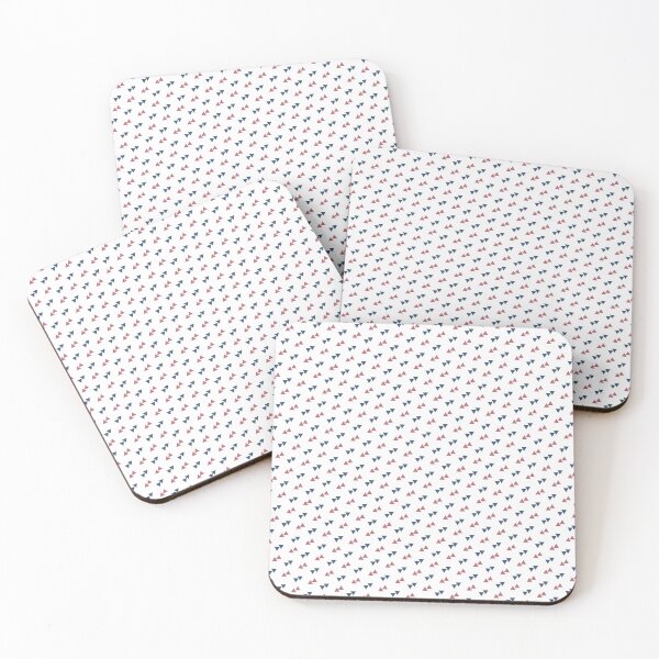 Item preview, Blue & Red Triangle Arrows White Seamless Prolific Pattern designed and sold by Alchemy-A-La-G.