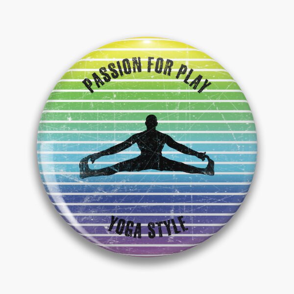 Item preview, Black silhouette of a man practicing yoga with his legs apart designed and sold by HarridanCreates.