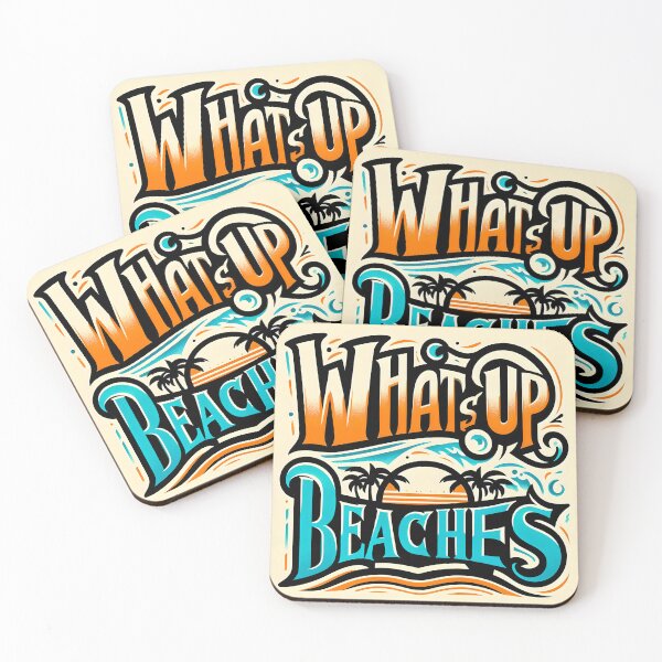 Item preview, What's Up Beaches, typography designed and sold by maxmaj.